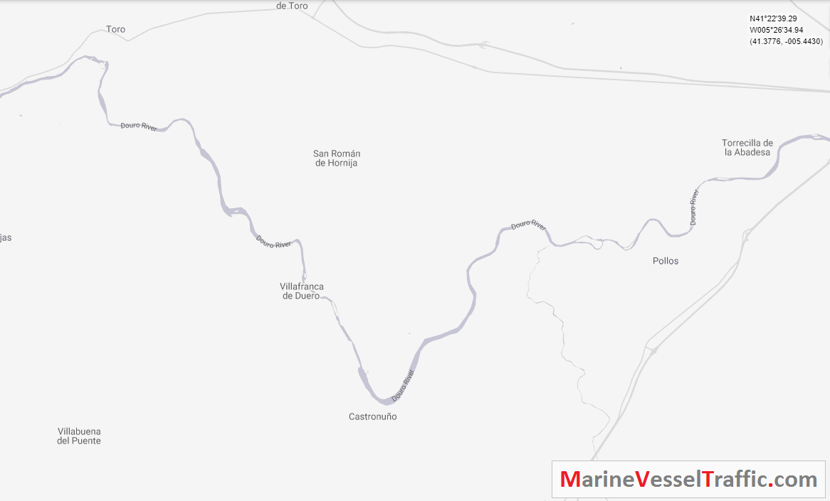 Live Marine Traffic, Density Map and Current Position of ships in DOURO RIVER